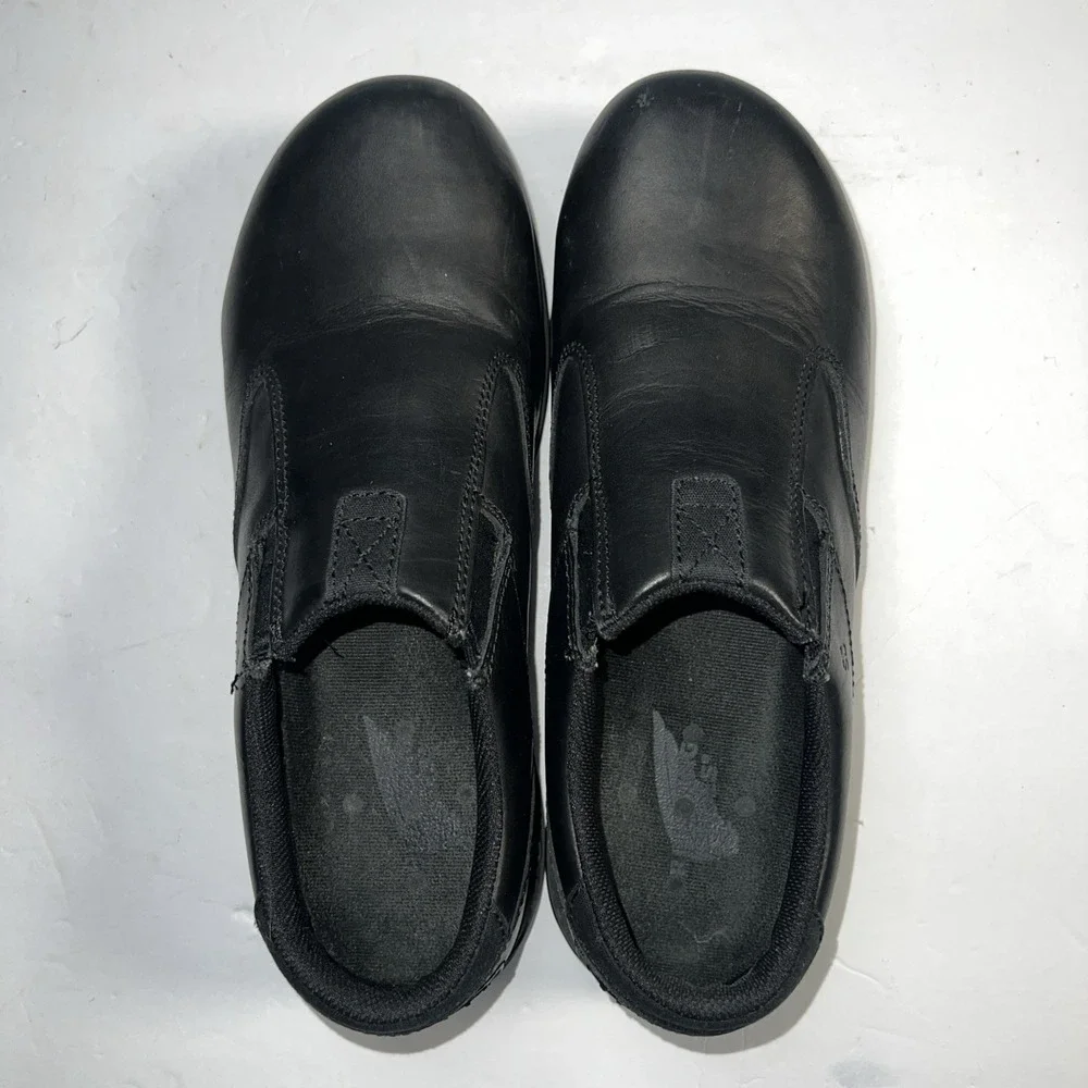 Red Wing‎ Comfort Safety Toe Slip-On Black Leather Work Shoes Men's Size 8D